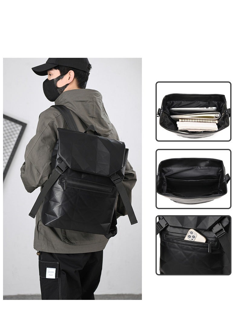 Large Capacity Fashion Travel Backpack Backpack Men's Diamond 15.6 Inch Business Commuter Computer Bag - Image 2